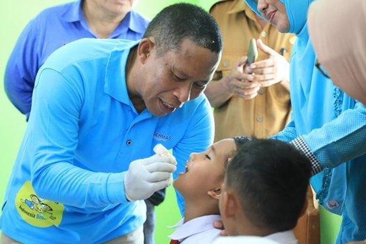 Bupati Bulungan Pastikan Anak Usia 0-7 Tahun Terima Vaksinasi Polio Tetes, Gandeng Semua Pihak